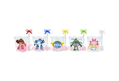 Copinhos com Colherzinhas: Robocar Poli