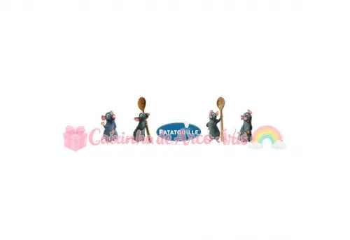 100 Mini Apliques 3,5cm: Ratatouille
