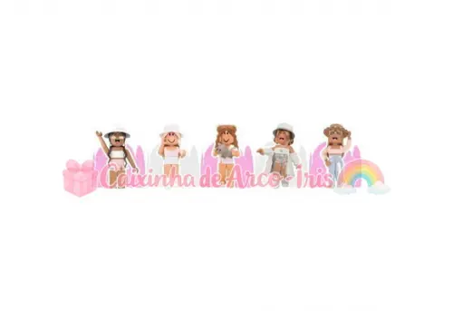 100 Forminhas / Toppers: Roblox Menina
