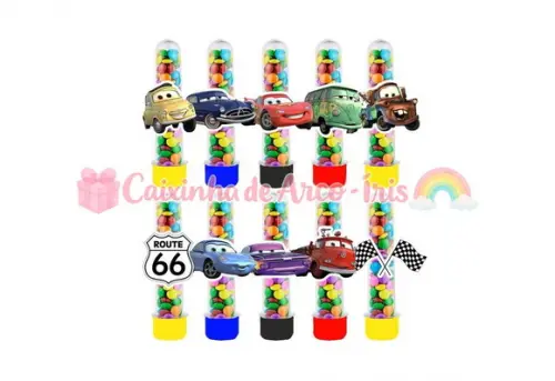 Tubetes com Apliques 3d: Carros