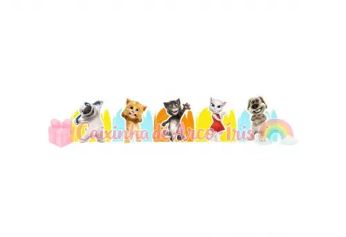 100 Forminhas / Toppers: My Talking Tom