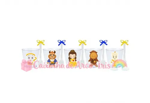 Copinhos com Colherzinhas: Bela e a Fera Cute