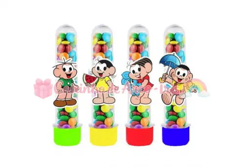 Apliques para Tubetes: Turma da Mônica
