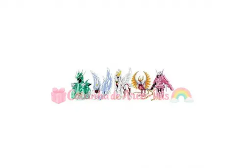 100 Mini Apliques 3,5cm: Cavaleiros do Zodíaco