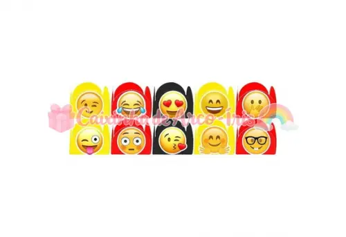 100 Forminhas / Toppers: Emoji