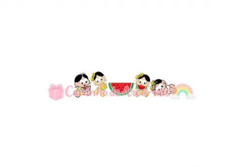 100 Mini Apliques 3,5cm: Magali Baby