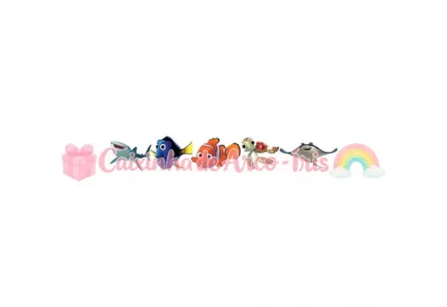 100 Mini Apliques 3,5cm: Procurando Nemo