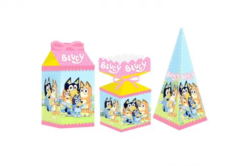 Caixa Milk / Meia Bala / Pirâmide - Bluey Menina