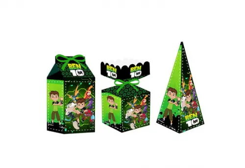 Caixa Milk / Meia Bala / Pirâmide - Ben 10