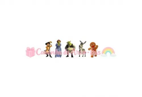 100 Mini Apliques 3,5cm: Shrek