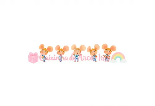 100 Mini Apliques 3,5cm: Topo Gigio
