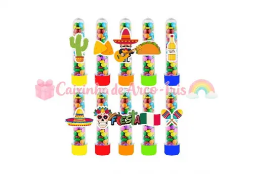Apliques para Tubetes: Festa Mexicana