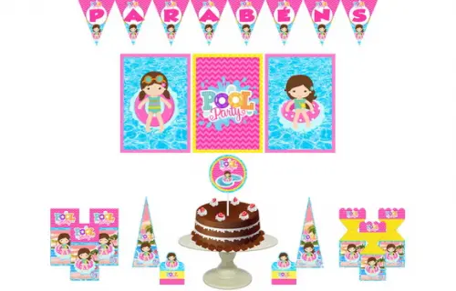 Kit Festa - Pool Party Menina