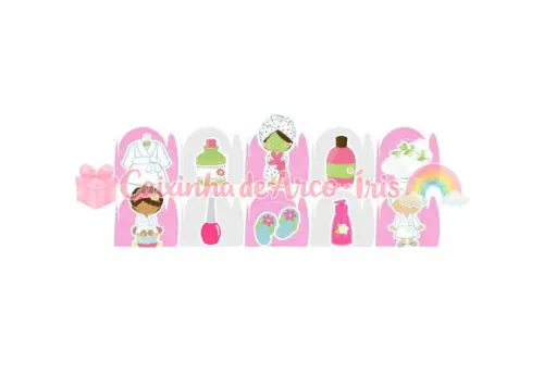 100 Forminhas / Toppers: Spa