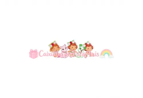 100 Mini Apliques 3,5cm: Moranguinho Baby