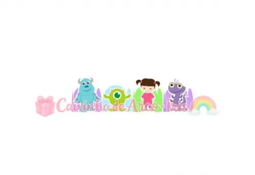 100 Forminhas / Toppers: Monstros Sa Cute