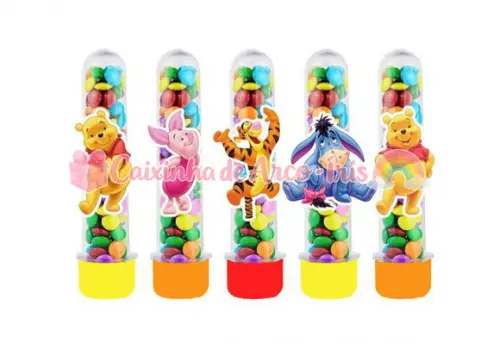 Apliques para Tubetes: Ursinho Pooh