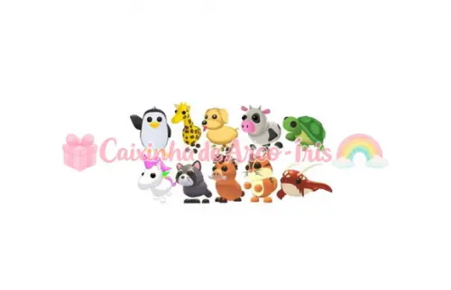 100 Mini Apliques 3,5cm: Adopt Me! Menino