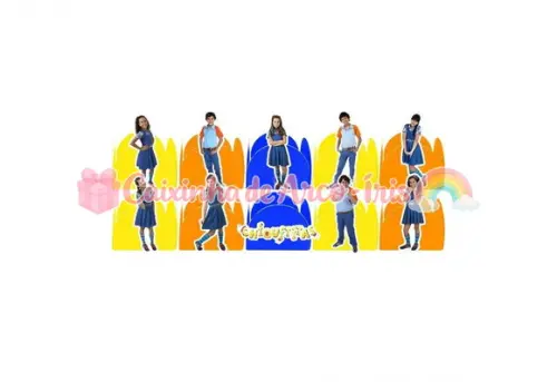 100 Forminhas / Toppers: Chiquititas
