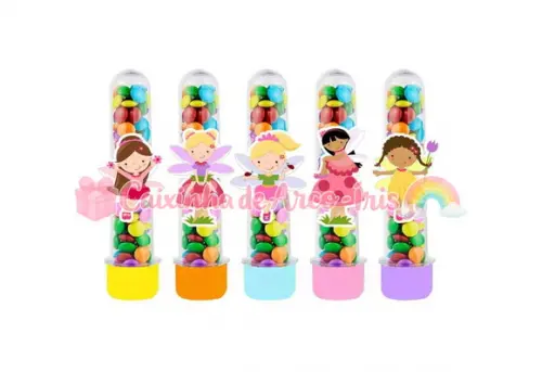 Tubetes com Apliques 3d: Fadas