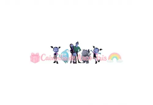 100 Mini Apliques 3,5cm: Vampirina