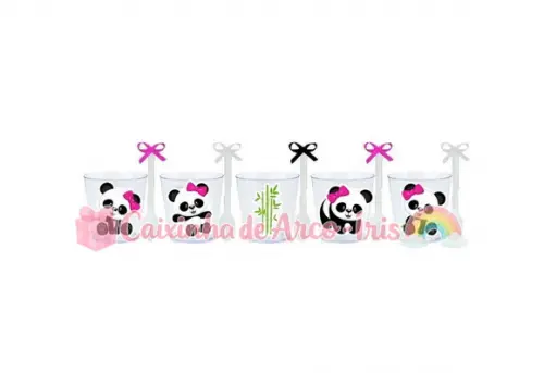 Copinhos com Colherzinhas: Panda Menina