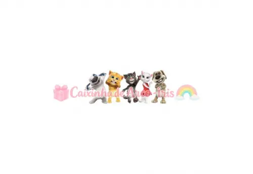 100 Mini Apliques 3,5cm: My Talking Tom