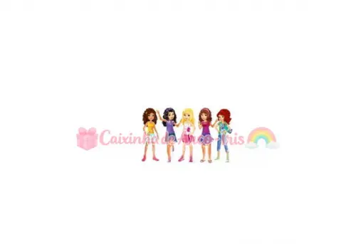 100 Mini Apliques 3,5cm: Lego Friends