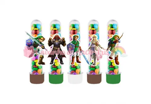 Tubetes com Apliques 3d: The Legend Of Zelda