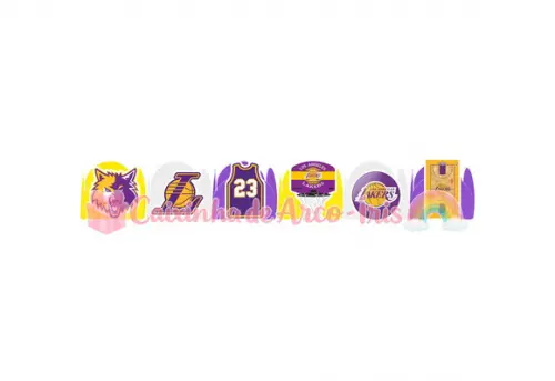 100 Forminhas / Toppers: Lakers