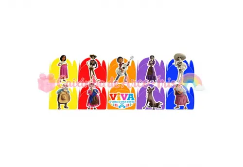 100 Forminhas / Toppers: Viva - a Vida É Uma Festa