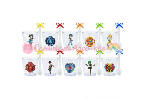 Copinhos com Colherzinhas: Beyblade