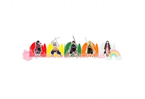 100 Forminhas / Toppers: Demon Slayer