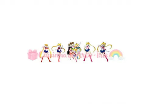 100 Mini Apliques 3,5cm: Sailor Moon