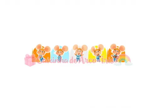100 Forminhas / Toppers: Topo Gigio