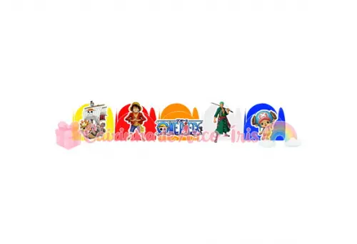 100 Forminhas / Toppers: One Piece