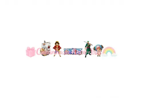 100 Mini Apliques 3,5cm: One Piece