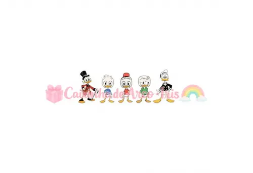100 Mini Apliques 3,5cm: Ducktales Tio Patinhas