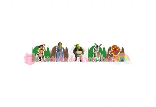 100 Forminhas / Toppers: Shrek