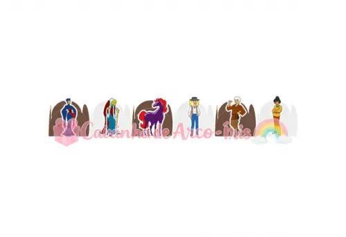 100 Forminhas / Toppers: Cavalo de Fogo