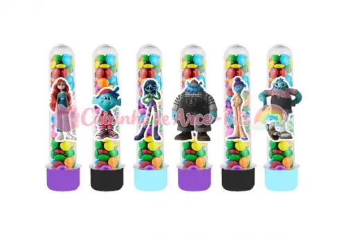 Tubetes com Apliques 3d: Ruby Marinho