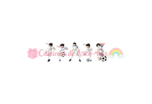 100 Mini Apliques 3,5cm: Captain Tsubasa