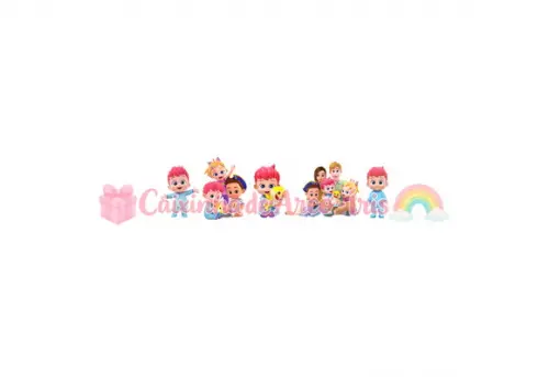 100 Mini Apliques 3,5cm: Bebefinn