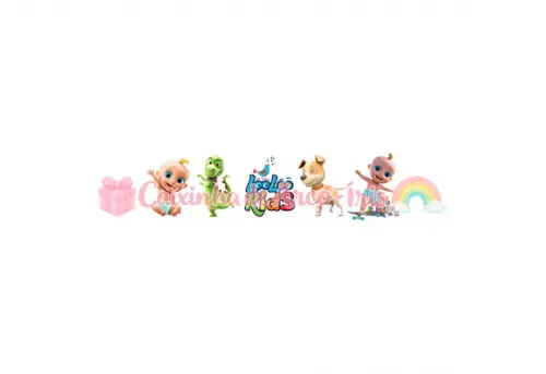 100 Mini Apliques 3,5cm: Looloo Kids