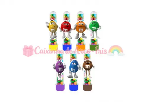 Apliques para Tubetes: M&ms