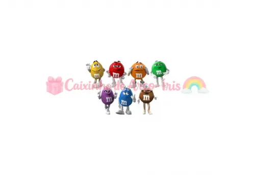 100 Mini Apliques 3,5cm: M&ms