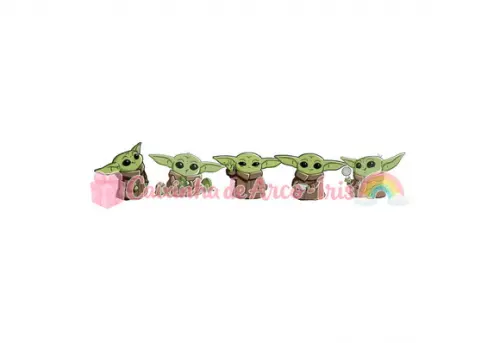 100 Mini Apliques 3,5cm: Baby Yoda