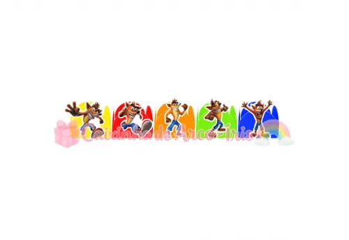 100 Forminhas / Toppers: Crash Bandicoot