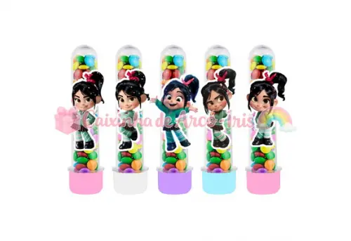 Tubetes com Apliques 3d: Vanellope