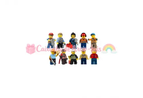 100 Mini Apliques 3,5cm: Lego